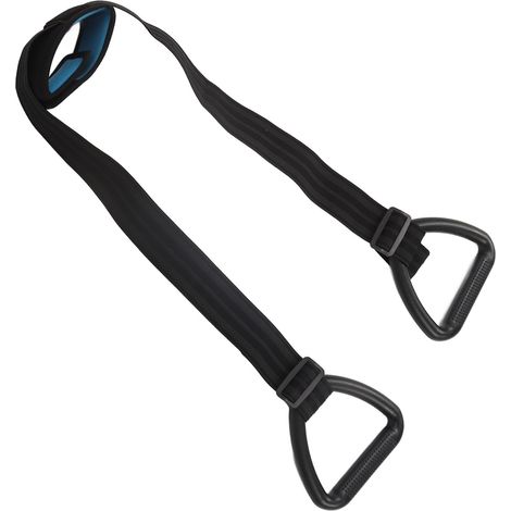 Sangle de levage de jambe rigide avec boucle pour pied et poignée de traction pour jambes pour adultes handicapés, personnes âgées et seniors (1/5)