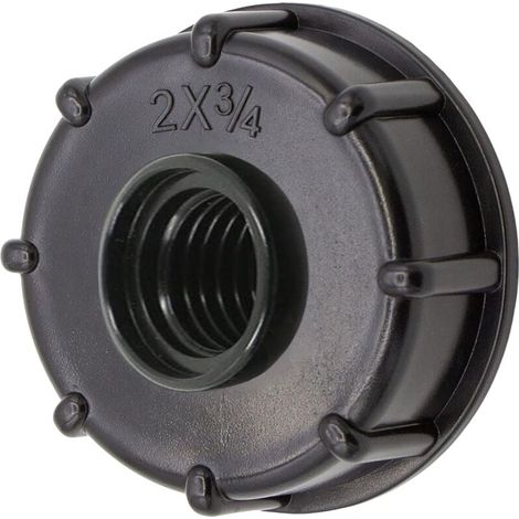 Adaptateur IBC S60x6 – raccord inclus pour cuve/réservoir – connecteur robinet 3/4" rapide (1/5)