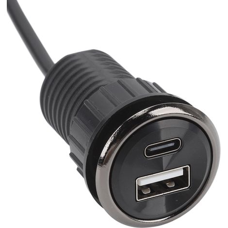 Oeillet d'alimentation de Bureau, Double Port de USB et Type C, Prise d'alimentation de Bureau, Prise de Courant Encastrée pour Table de Conférence de Bureau (1/5)