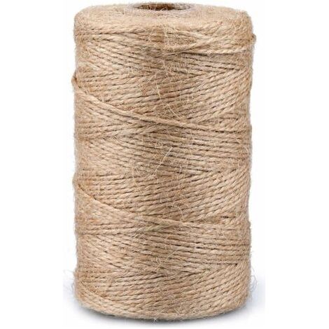 Ficelle 200M Ficelle Jute Ficelles de Jardinage Corde Naturelles Fil de Jute Corde Fine pour Jardiage Décoration de Mariage,Arts Créatifs DIY l'emballage Cadeau (1/5)