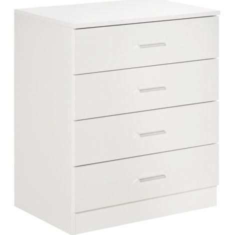 Stylish 4-Drawer Storage Cabinet with Metal Rails-Safe and Functional Organizer for Playroom,Nursery,Hallway,and More (1/5)