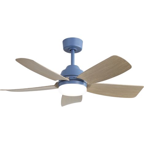 Ventilateur de plafond 42 pouces, avec éclairage LED 22W et télécommande, 5 pales ABS, parfait pour chambre, salon, salle à manger et bureau