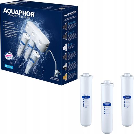 Filtro per acqua sottolavello Aquaphor Crystal H + set di cartucce (1/5)