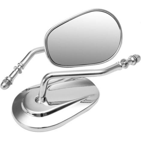 Motorcycle mirrors compatible with Harley mirrors, premium all-metal 883 Harley mirrors (electroplated) (1/4)
