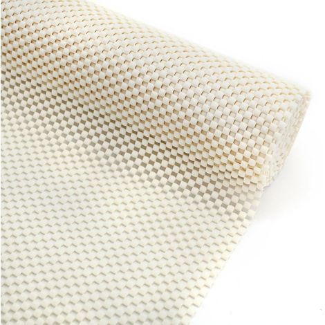 Alfombrilla antideslizante multiusos - Alfombrilla antideslizante de PVC - Base antideslizante para alfombras - Beige - 30 x 150 cm (1/5)