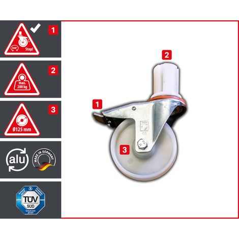 ALTEC Rolle Ø125mm, AluCombine, Rollfix 1.0, AluKlik ECO