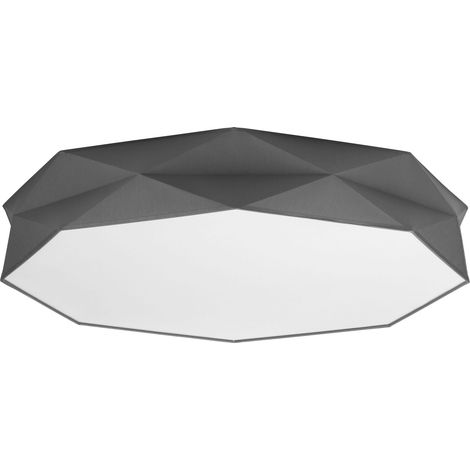 Deckenleuchte Modern Schwarz Stoff B:88cm groß