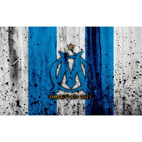 Papier peint panoramique Foot / Football - OM - Olympique de Marseille - 130 cm x 81 cm (1/2)
