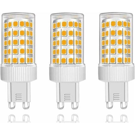 Lot de 3 Ampoules LED G9 10W Équivalent Halogène 150W, 86 LED, 1000Lm, Angle de faisceau 360°, Ultra Lumineuses, AC220-240V, Non Dimmable, Blanc Chaud 3000K… [Classe énergétique B] (1/5)