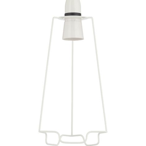 Litecraft Light Shade Carrier 9 Inch Easy Fit Lampshade Fitting - White