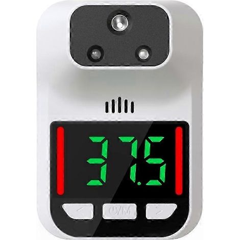 Berührungsloses Infrarot-Wandthermometer mit Alarm und Sprachausgabe, ideal für Büros und öffentliche Räume, genaue Temperaturmessung. (1/5)
