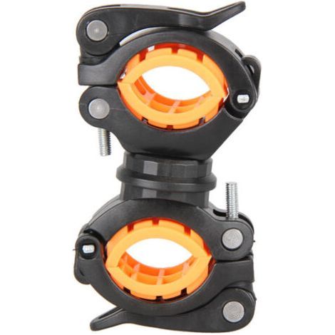 (Black)Light HoldersBike Torch Light ClipsFront Light HoldersMountaineer ClipsMountain Bike Cycling Equipment Accessories (1/4)