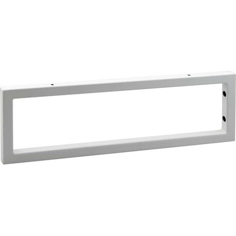 Support 490x150x20mm, acier peint, blanc mat (1/2)
