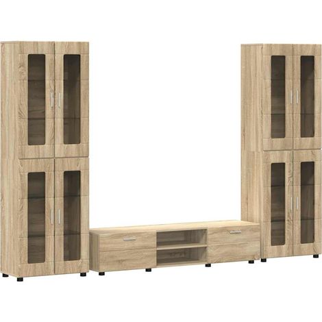 Maison Exclusive - Ensemble meuble TV FLORIN 3 pcs Chêne Sonoma Bois d'ingénierie