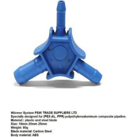 Calibreur Alésoir - PPR - Pour Tubes PEX Et PEX-AL-PEX - 16 20 25 Mm - 1 Pièce (1/5)