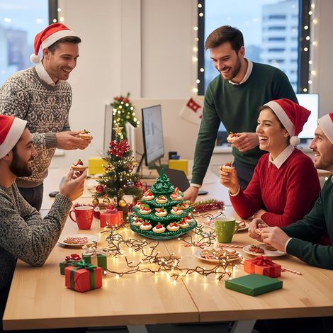 Support à œufs en résine à 4 couches en forme de sapin de (1/4)