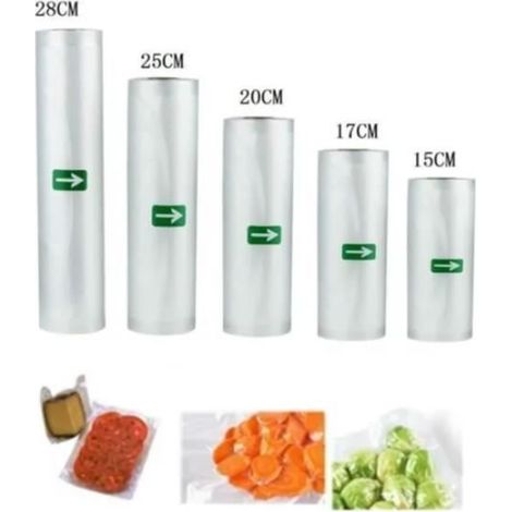 Sacs Sous vide Pack de 5 rouleaux , Sac sous vide alimentaire pour appareil sous vide économiseur de nourriture et sous vide cuisine (1/4)