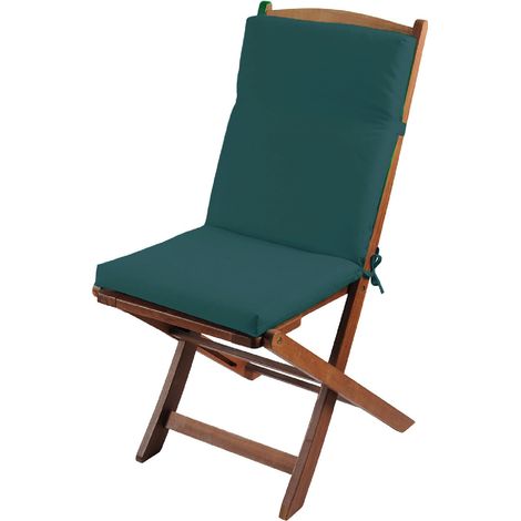 Coussin de fauteuil extérieur assise et dossier MINORQUE Bleu Paon 40x90 cm