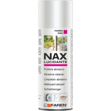 PULITORE METALLI ABRASIVO SPRAY NAX FAREN - ML 200 - 12 pezzi