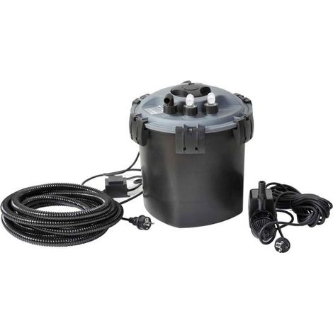 Kit filtro a pressione per laghetti e piscine 10000 litri con uvc e pompa