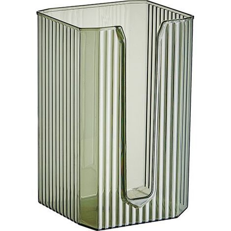 Boîte de rangement murale pour serviettes de visage, boîte de rangement pour masques, cuisine domestique, ouverture à l'envers, tiroir en papier transparent(vert) (1/5)