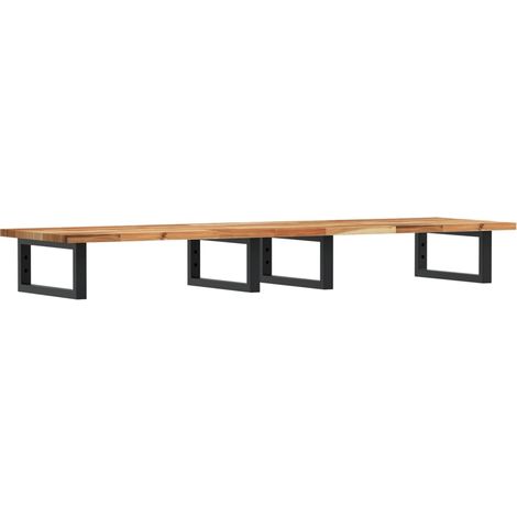 Maison Exclusive - Waschbeckenregal Wandmontage Stahl und Akazien