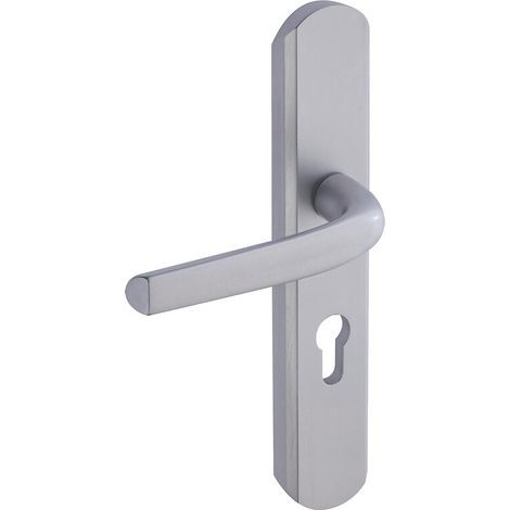 Béquille double de sécurité Sécumax One aluminium anodisé argent entraxe 195 mm - VACHETTE