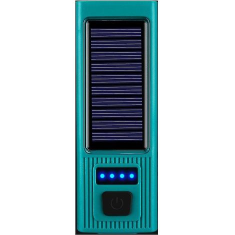 Lampe solaire de vélo rechargeable USB avec klaxon, éclairage nocturne et phare pour VTT (1/4)