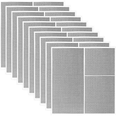 Lot de x — Kit réparation pour moustiquaires fenêtres et filets Pièces 10 pièces 12 cm 10 cm Lot de 10 (1/5)