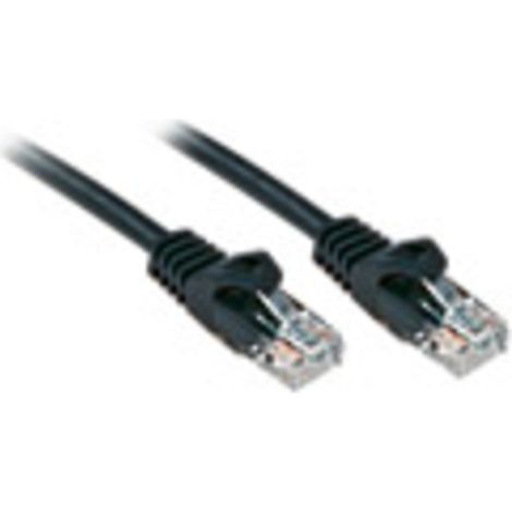 LINDY 48190 RJ45 Patchkabel CAT 6 U/UTP 0.30 m Schwarz 1 St.