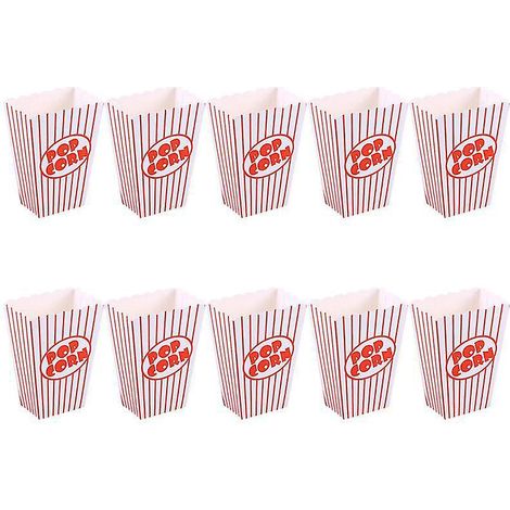 10 Stück Popcorn-Papierboxen