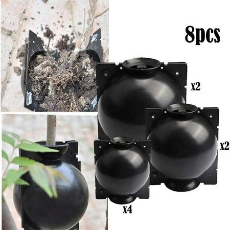 CHOYCLIT Plante Racine Intensification boîte réutilisable 3 Taille de Propagation des végétaux à Billes Pod marcottage Plante Racine de Propagation Rapide Balle pour la Croissance des Racines 8Pcs (1/5)