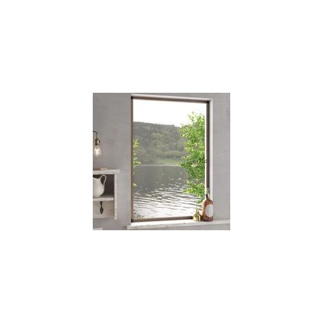 Fenster-Moskitonetz, braun, 90 x 120 cm - Crezuo