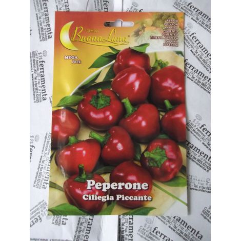 Hortus Buona Luna 3 gr semi di peperone ciliegia piccante seminare orto (1/2)