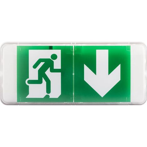 1 Bloc De Sécurité BAES SATI, LED Économique, 3 Pictogrammes, Pour ERP Et Bâtiments