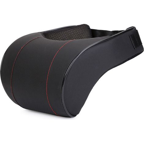 Coussins D'appui-tête de Voiture, Oreiller Cervical pour Siège Auto, Souple Coussin de Nuque Support Appui-tête en Mousse à Mémoire de Forme Coussin Conducteur, 1 Pièce, Noir (1/4)