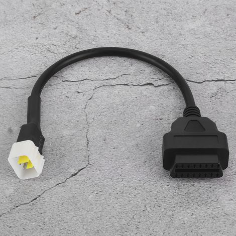 Câble adaptateur de diagnostic 6 broches vers OBD2 16 broches pour moto, connecteur de détection de pannes compatible avec Sinnis (1/5)