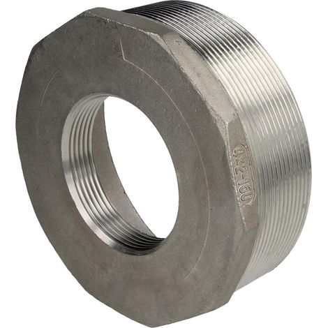 Réduction en inox 4'' x 2'' FF/FM