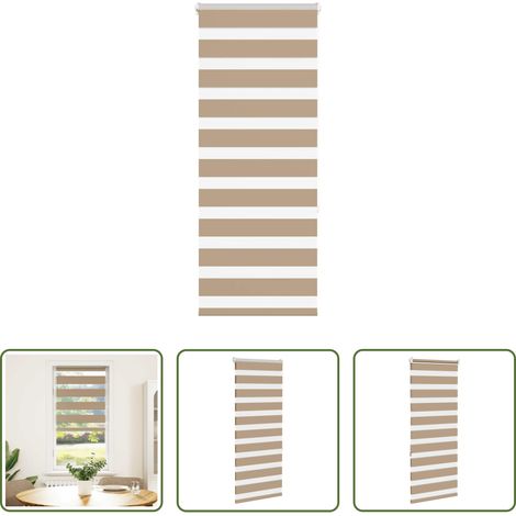 Doppelrollo -  Doppelrollo Sandbraun 55x150 cm Stoffbreite 50,9 cm Polyester (1/5)