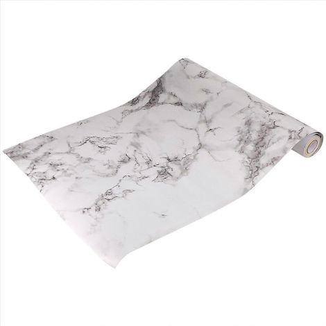 Papier peint autocollant 40 cm x 10 m pour salle de bain, cuisine et placards (1/5)