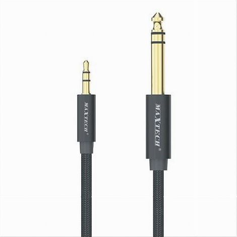 MaxTech - Cavo Audio Aux Jack Da 3,5 Mm A 6,5 mm Stereo Alta Qualità Da 5 Metri Ajack-06 - (1/2)