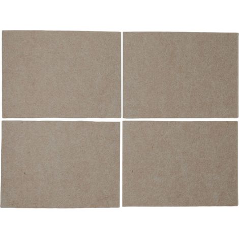 Dapetz ® Felt Pads for Furniture Feet 4 PCS, Furniture Pads Floor Protectors 20 cm x 15 cm x 2 mm, Arbitrary Cutting, Self-Adhesive Pads Chair Leg Floor Protectors, Black (1/5)