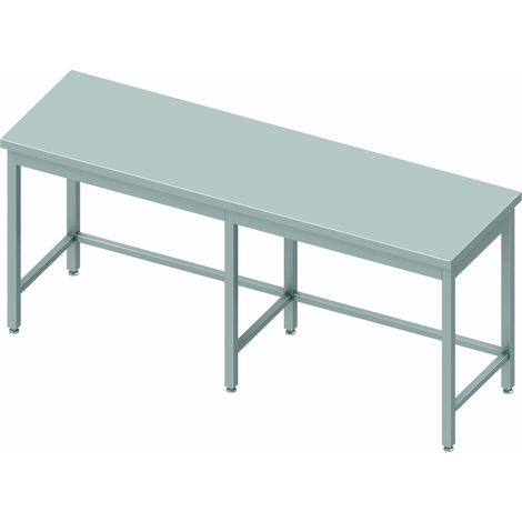 Table Inox Cuisine Professionnelle - Sans Dosseret - Profondeur 800 - Stalgast (1/2)