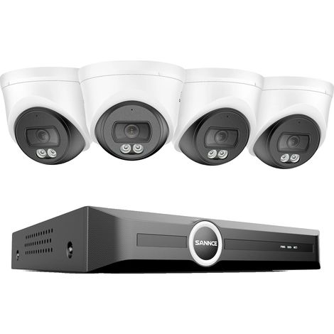 Système de Caméra de Sécurité, Surveillance 3MP, Capacités de Vision Nocturne, Avec 4pcs cam-a, 1T (1/2)