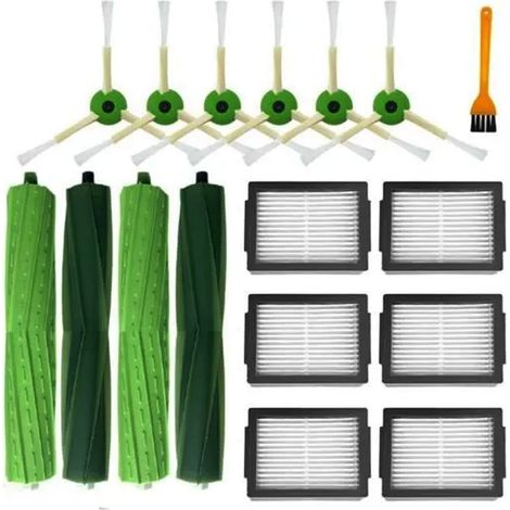 Pour IRobot Roomba I3, I3+, I4, I6, I6+, I7, I7+, I8, I8+, E5, E6, E7, Robot Aspirateur Brosse LatéRale Principale Filtre Hepa (1/5)
