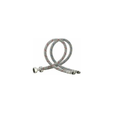 Flexible de Raccordement, en acier Inoxydable Robinet pour l'eau Chaude et Froide, Mitigeur, Évier, Robinet, 60 cm (1/4)