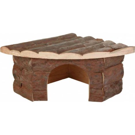 Maison d'angle jesper, grands hamsters, en bois 30 × 13 × 21/21 cm