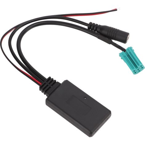 Adaptateur Bluetooth 5.0 avec entrée Aux, kit mains-libres avec micro pour Clio, Espace, Kangoo, Mégane, Scenic - câble audio voiture (1/5)