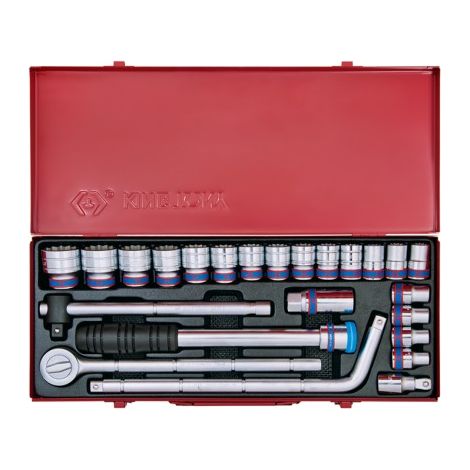 KING TONY - Coffret 1/2", 24 pcs, 12 pans