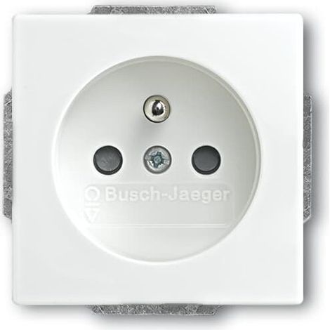 Futur Linear / Prise de courant 2P+T avec enjoliveur Blanc Mat 2CKA002017A0901 ABB BJE29668